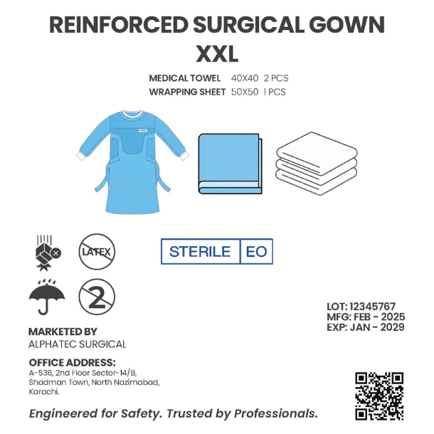 Reinforced Surgical Gown – Level 3