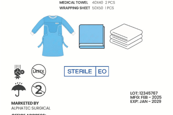 Reinforced Surgical Gown - Level 3